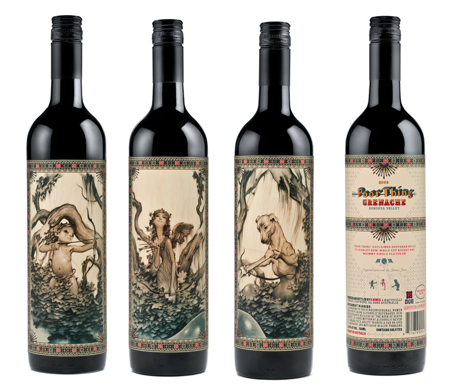 bouteilles et  u00e9tiquettes de vin design