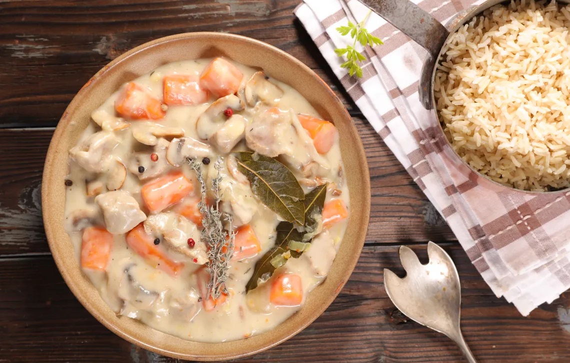 Vin avec la blanquette de veau